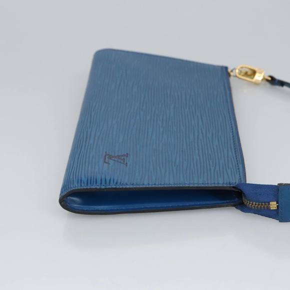 LOUIS VUITTON Epi Pochette Accessoires Pouch Vintage Blue M52985 LV Auth bs19703 - Picture 3 of 16